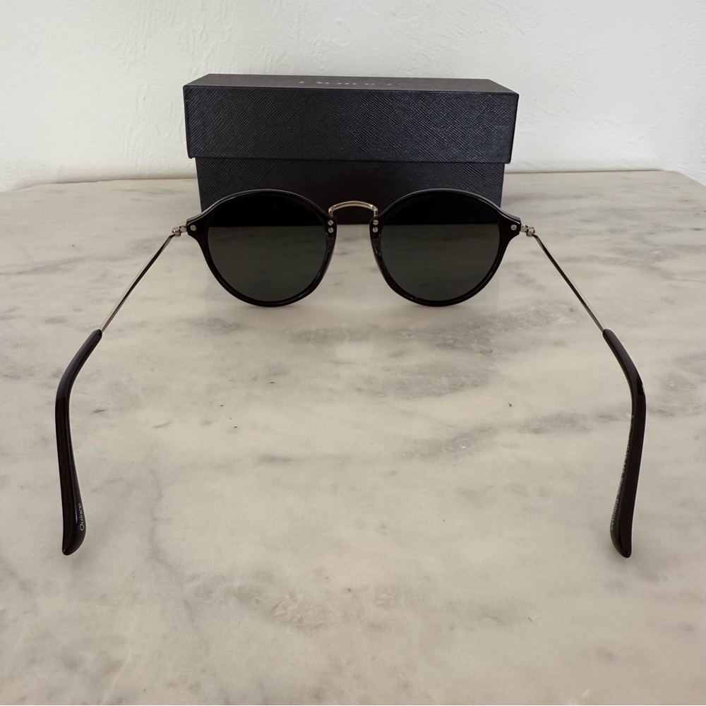 Quince Black Ryder Polarized Round Acetate Sunglasses - Picture 5 of 7